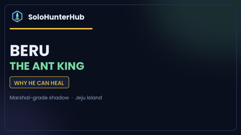 Beru Solo Leveling Ant King character profile