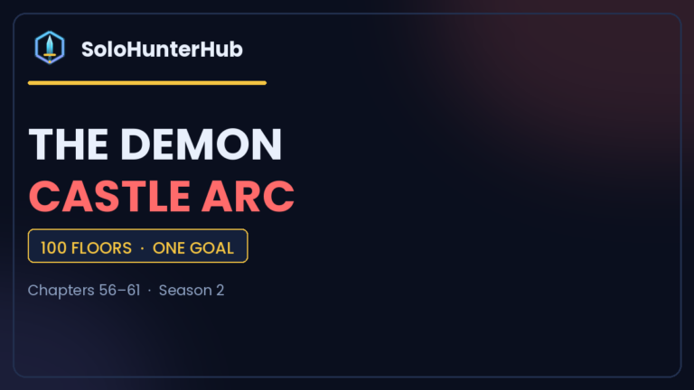 Solo Leveling Demon Castle arc explained