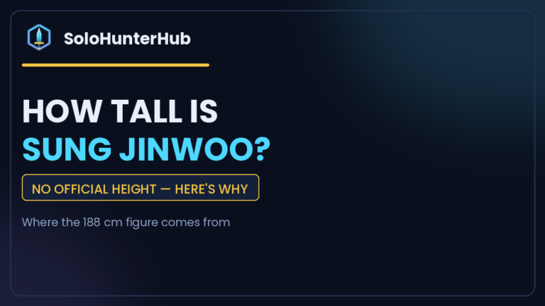 How tall is Sung Jinwoo