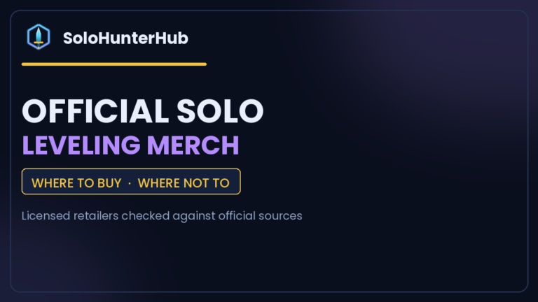 Where to buy official Solo Leveling merch