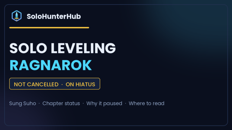 Solo Leveling Ragnarok manhwa status guide