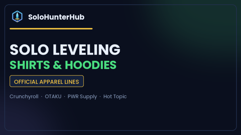 Official Solo Leveling shirts and hoodies