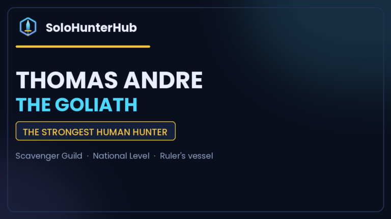 Thomas Andre Solo Leveling Goliath profile