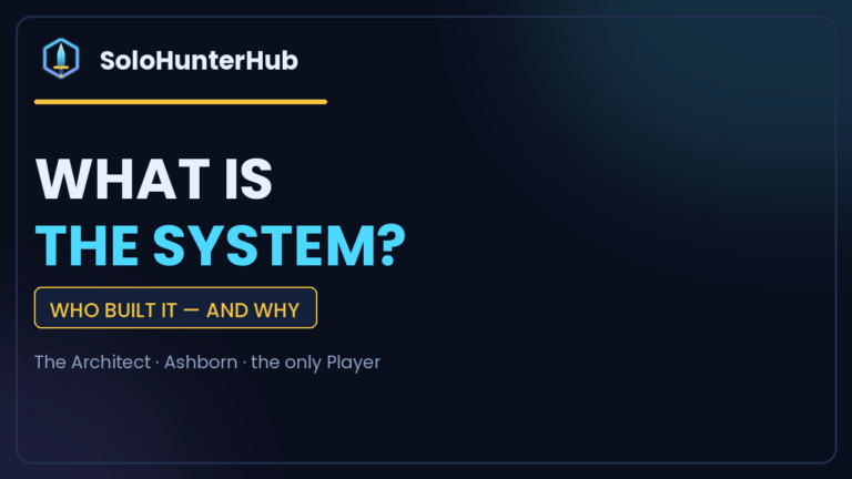 What is the System in Solo Leveling